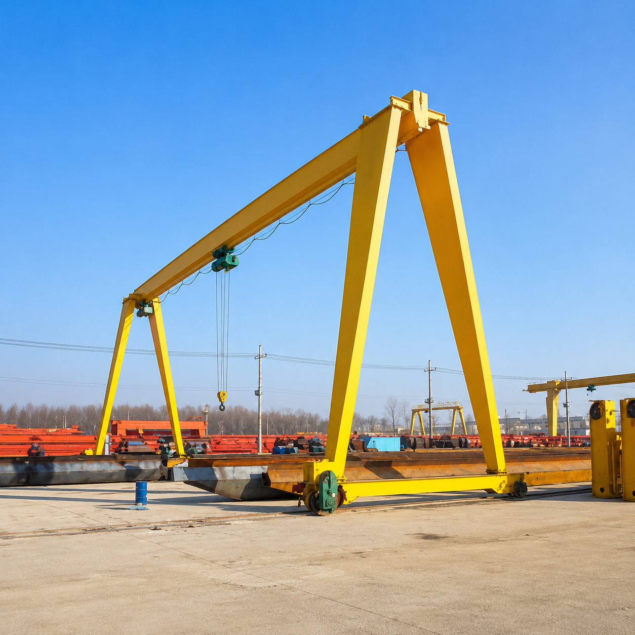 Single girder gantry crane project photo 1