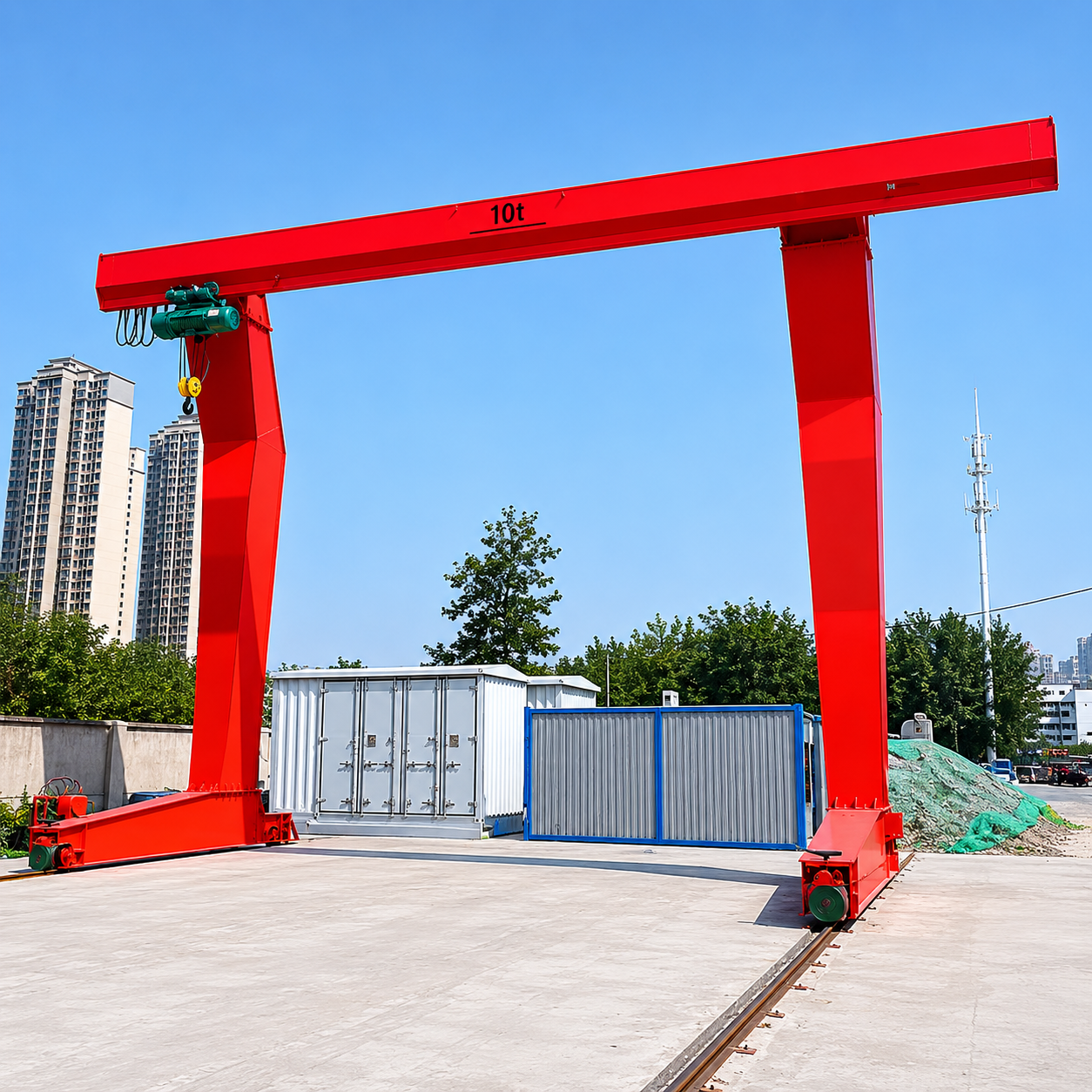 Single girder gantry crane project photo 10