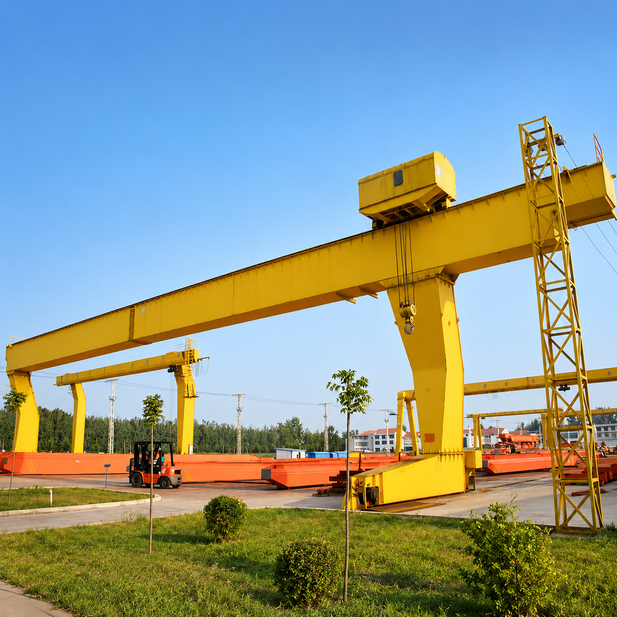 Single girder gantry crane project photo 11