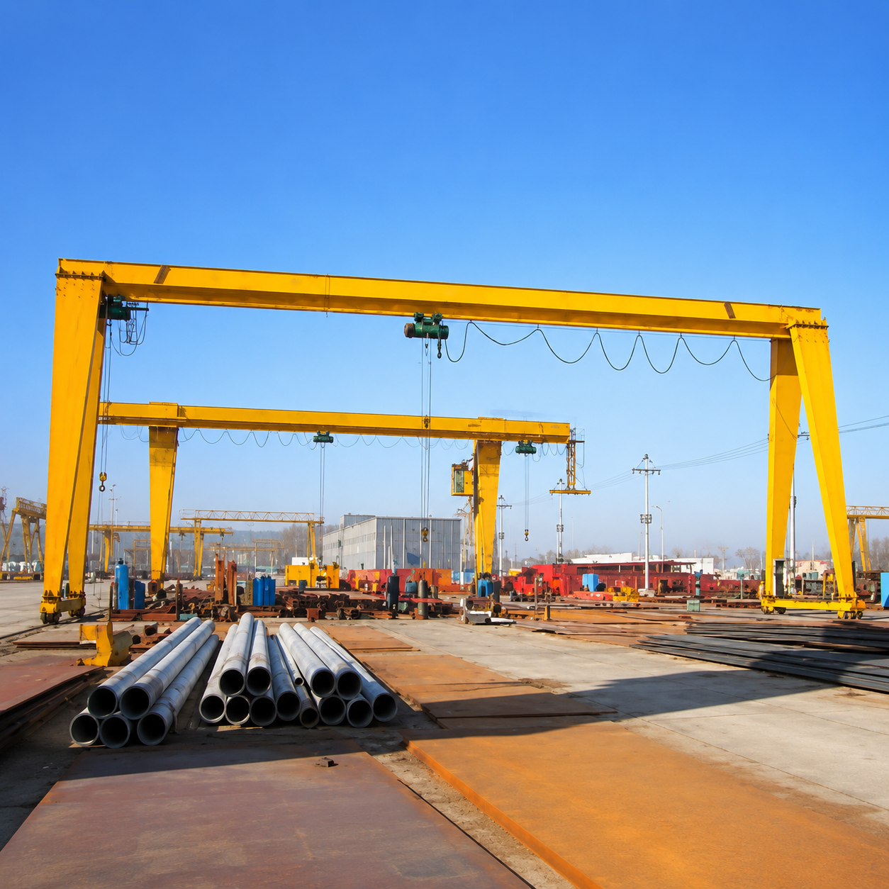 Single girder gantry crane project photo 12