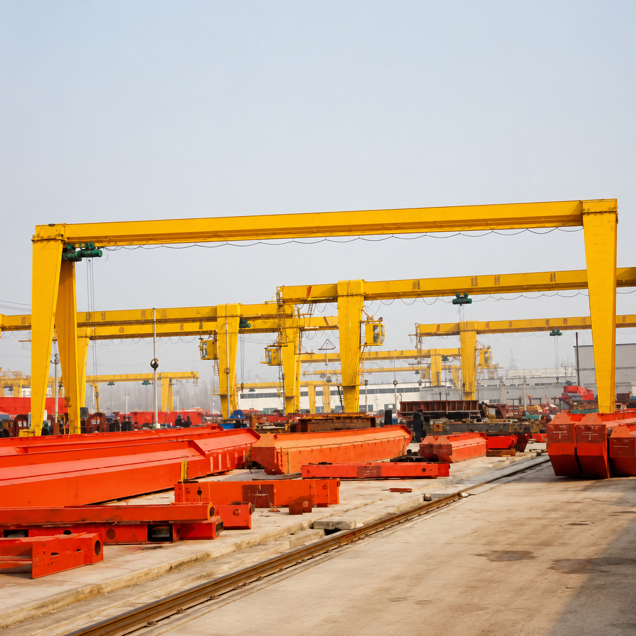 Single girder gantry crane project photo 5