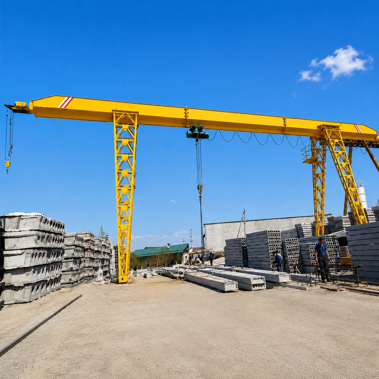 Single girder gantry crane project photo 8