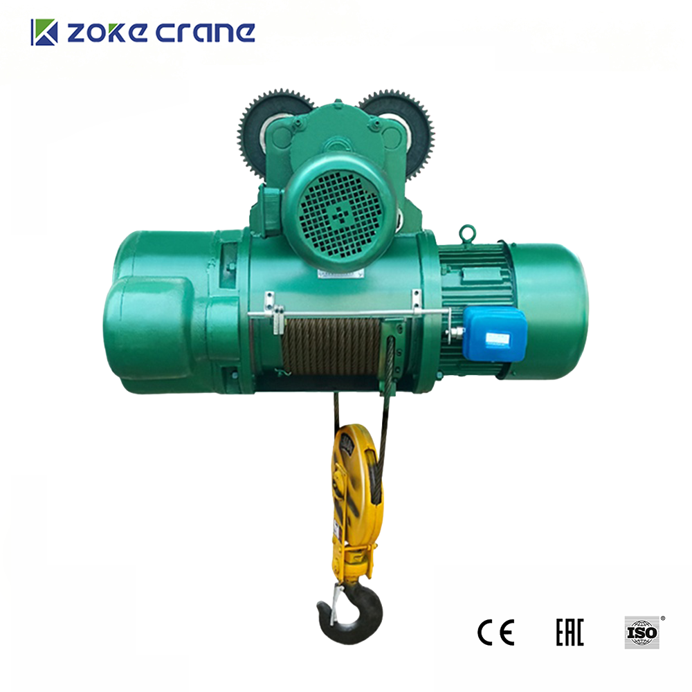 Electric hoist for a single girder gantry crane