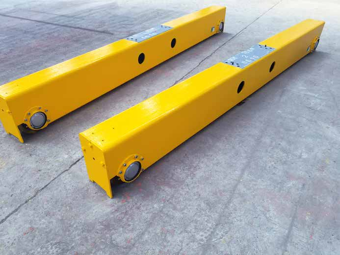 FEM single girder overhead crane end carriages
