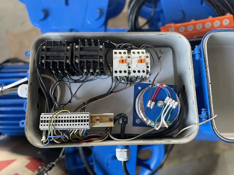Electric hoist control panel
